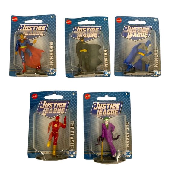 Justice League - DC Comics / Mattel‎ - Mini Action Figures Set of 5 FFT4 - Picture 1 of 3